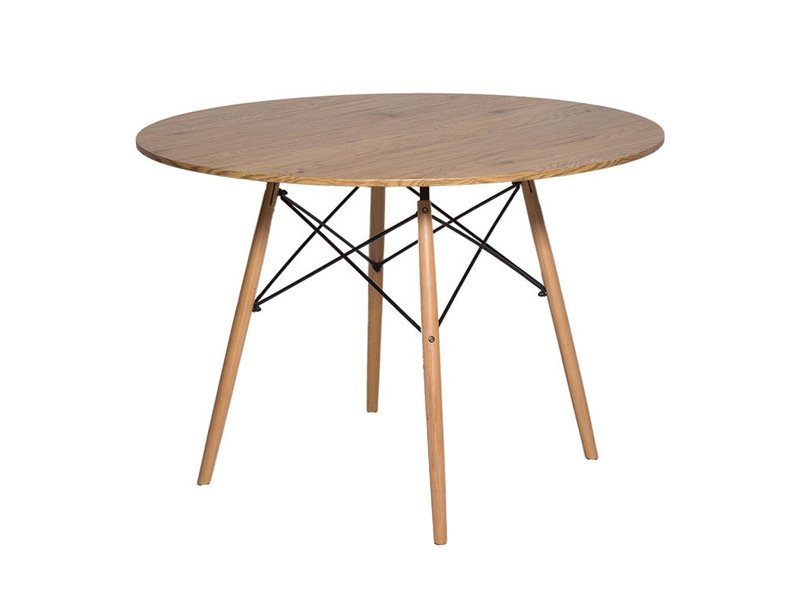 Round wooden table