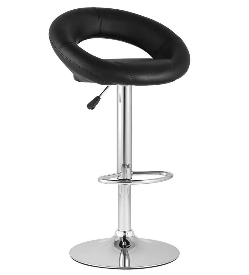 Стул барный Черный (кожзам)